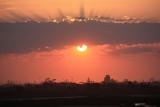 prachtige zonsondergang in Port Hedland
