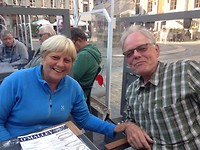 Op een terras in Huy
