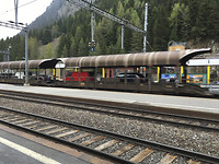 Autotrein in Goppenstein