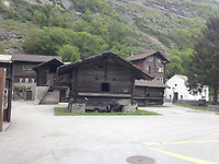 Het oude stadje in Brigerbad