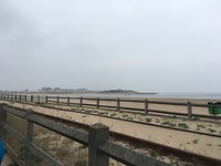 Strand van Houlgate met zicht op Cabourg