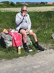 Er zat daar iemand op ene steen