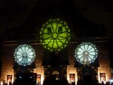 Church in light show