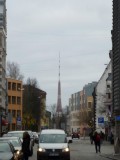 TV Tower Riga with Eiffel tower resemblance