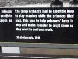 Auschwitz Band playing while people march to work