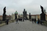 Charles bridge with statues