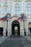 Guards at side entrance of Prague castle