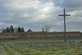 Christian and Jewish cemetery in front of small fortress of concentration camp Theresienstadt