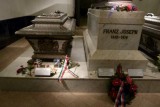 Coffins of HRH Franz Joseph I and HRH Elisabeth in Imperial vault in the center of Vienna (Kaisergruft)