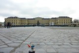 Smurf posing for Schonbrunn palace frontside