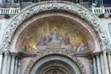 Painting above entrance of Basilica di San Marco
