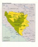Country with shape of a heart: Map of Bosnië en Herzegovina