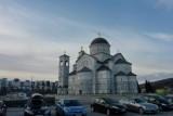 Temple of Christ's Resurrection (Hram Hristovog Vaskrsenja) surrounded by uglyness