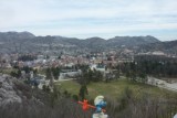 Smurf looking over the little village of Cetinje