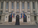 Balcony where Ceaușescu held his last speech on dec 21th '89 (former Committee of Comunist Party