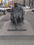 Statue of Romanian composer George Enescu (19-8-1881 4-5-1955)