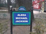 Michael Jackson street (1st to speak from balcony of Palace of Parliament saying "Hello Budapest")