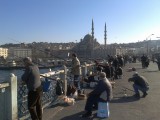 Fishing as usual at Galata bridge