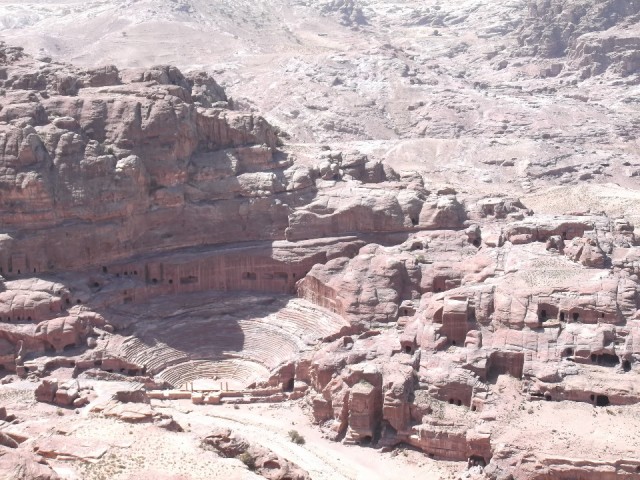 Roman theater  in Petra and street of façades