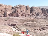 Smurf walking in Petra