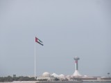 Flagpole of Abu Dhabi; once the tallest of the world (117 meter) weighing 95 tons
