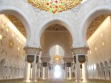 Inside Grand Mosque of Abu Dhabi (left wing)