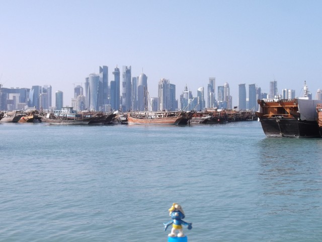Smurf was in Doha