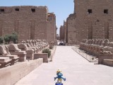 Smurf at Karnak templecomplex