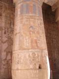 Pilar at Medinet Habu temple