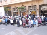 friday prayer everywhere in the streets