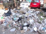 trash everywhere in the streets