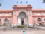 Smurf visiting Egyptian museum