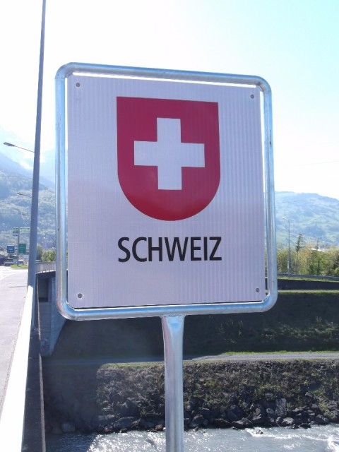 At the border of  Liechtenstein - Switserland (.CH)