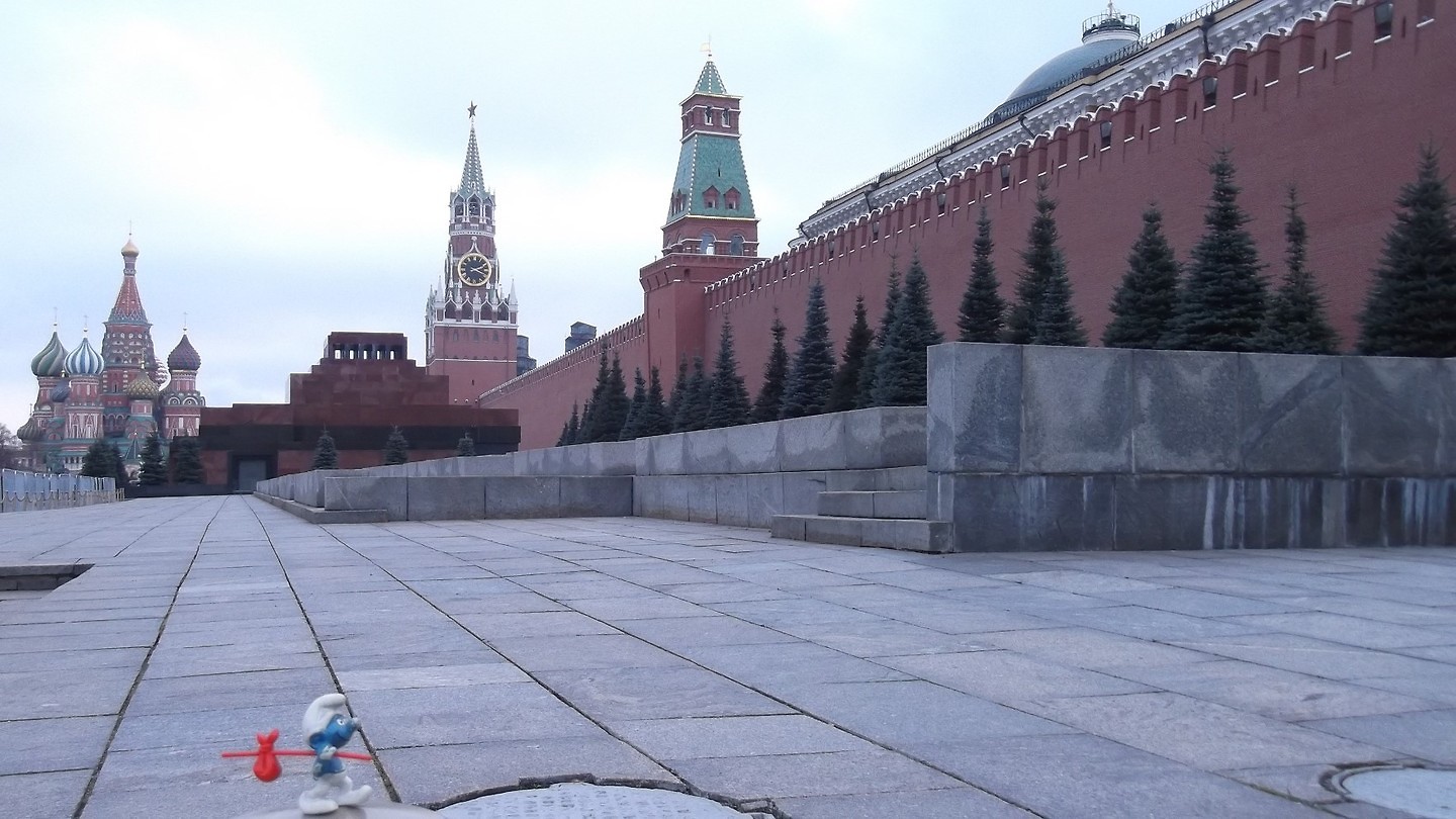 Smurf at red square
