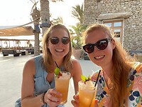 Cocktail at Scorpios beach club