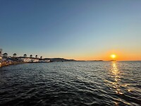 Sunset at the Mykonos windmills