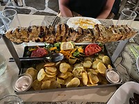 Swordfish souvlaki :-)