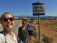 Paros hike, arrival in Dryos