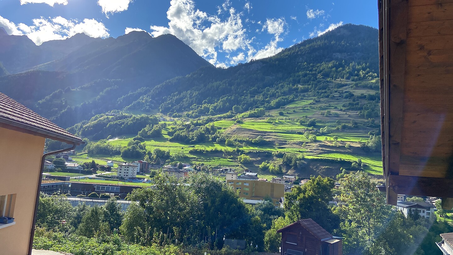 First morning picture from the BnB in Orsieres