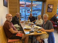 Meet my new camino friends Pierre, Reto, Jean-Luc and Caroline
