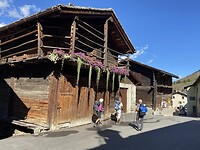 Old wooden houses in Liddes