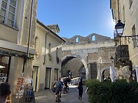 Ruins of the Roman gate and wall of the city