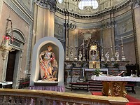 Church in Cavaglià. We would see many of these on the way to Rome
