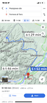 Deviation of the route to Forvono