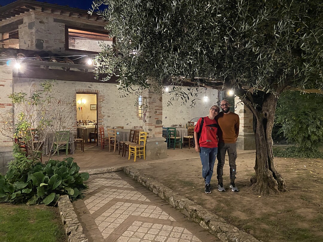 Dinner with Luca and Natalia