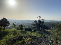Promising a hot day and still a beautiful landscape less than 30 km north of Rome