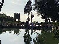 A pond in the gardens of Villa d´Este