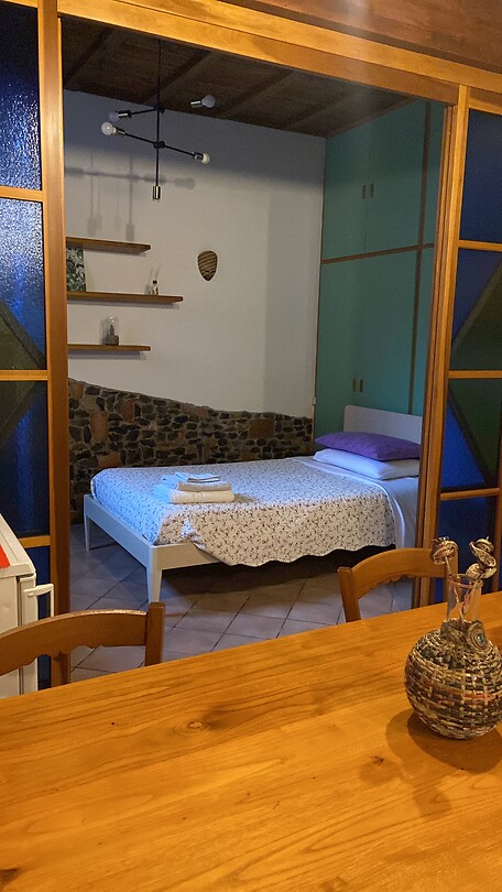 My bed at the B&B in Velletri