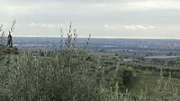 View over the plain of Agro Pontino