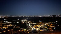 View from BnB at night from Cori
